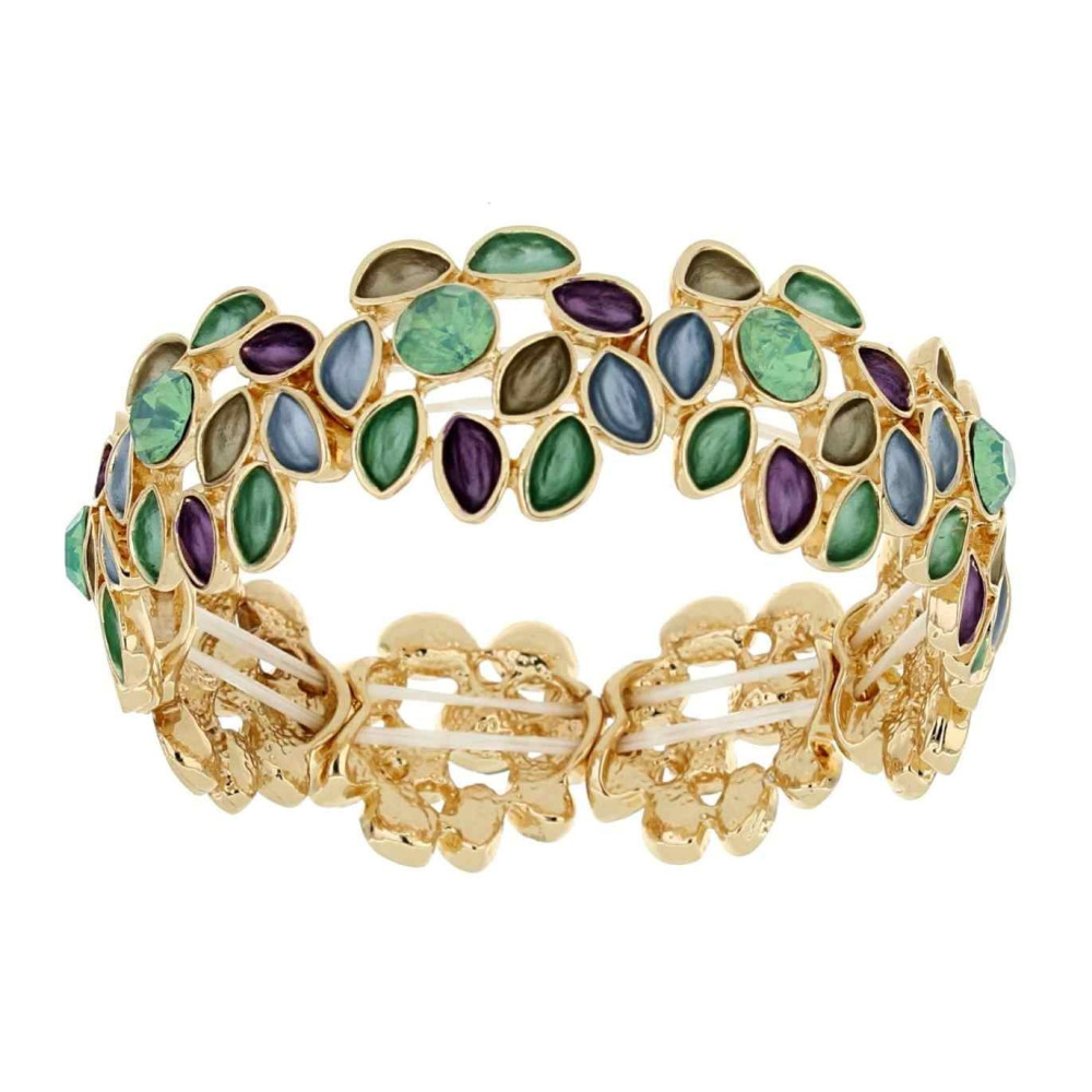 Bracciale Donna Urania Preziosi Armonia in Ottone 20 mm con Inserti Colorati - immagine 3